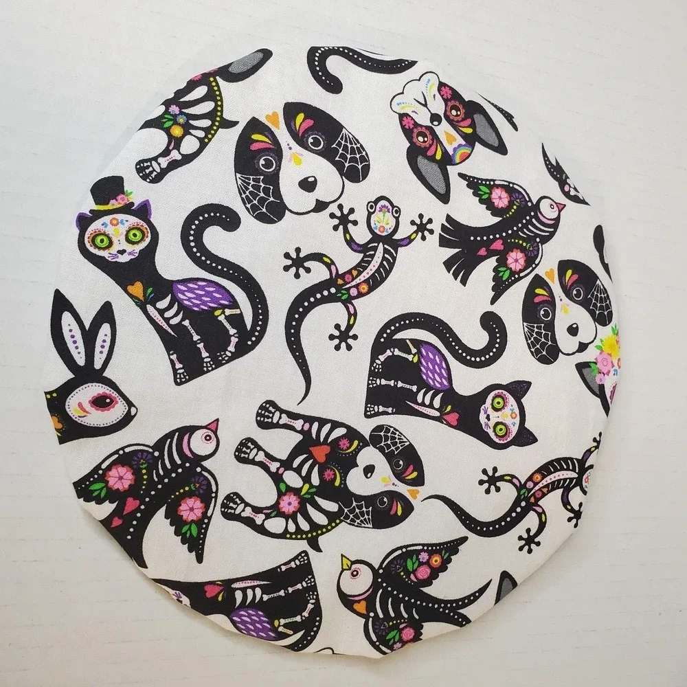 Dia De Los Muertos/‎ Purple White Dots Reversible KitchenAid Mixing Bowl Cover